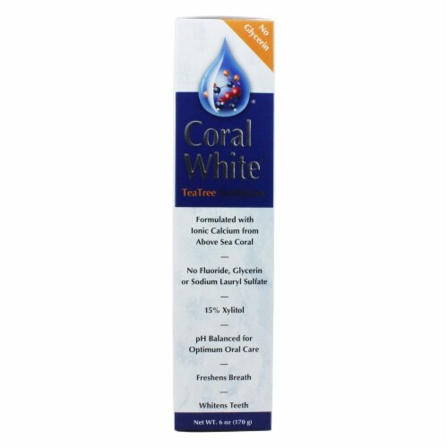 Coral LLC Coral White Toothpaste with Xylitol Tea Tree, 6 Ounces Perspective: front