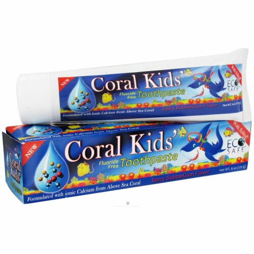 Coral LLC Coral Kids Toothpaste Berry Bubblegum Flavor, 6 Ounces Perspective: front