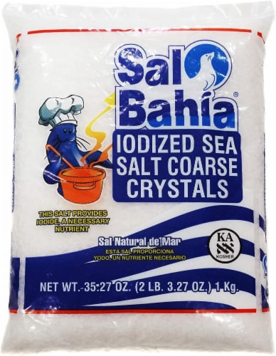 Sal Bahia® Iodized Sea Salt Coarse Crystals Perspective: front