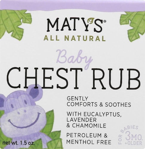 Maty's All Natural Baby Chest Rub Perspective: front