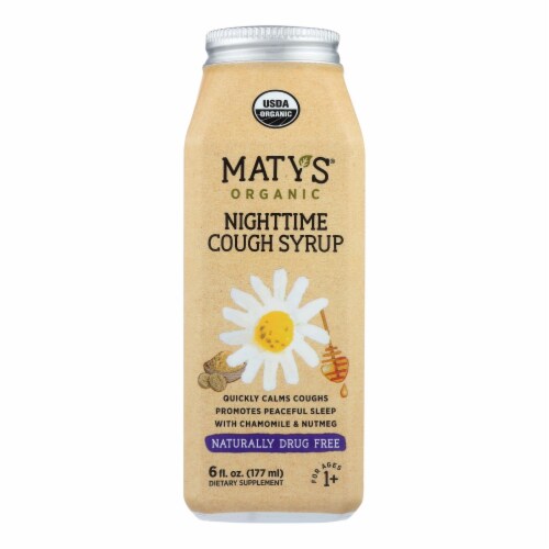 Maty's® Organic Nighttime Cough Syrup Perspective: front
