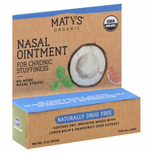 Maty's® Organic Nasal Ointment Perspective: front