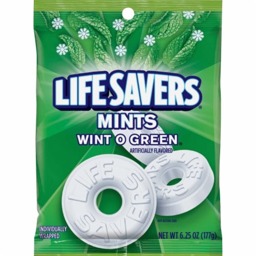 Mars Life Savers Mints Wint-O-Green 6.25 oz/PK 08504 Perspective: front