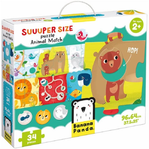 Suuper Size Puzzle Animal Match Perspective: front