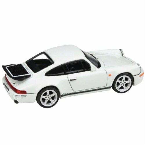 Paragon PA-55296 1987 RUF CTR Grand Prix 1 by 64 Scale Diecast Model Car, White Perspective: front