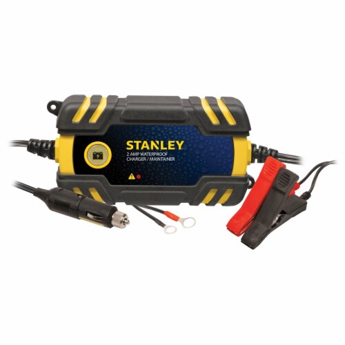Stanley® 2Amp Waterproof Charger/Maintainer Black/Yellow, 1 ct Kroger