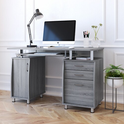 Desks in Solid Wood for Home or Office Use Perspective: front