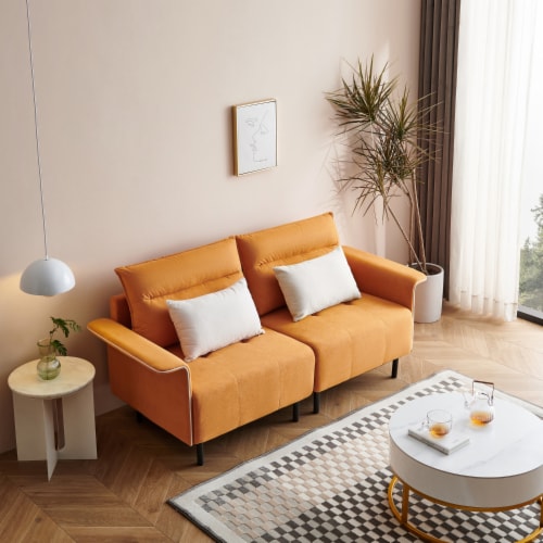 Sofas in Suede for Home or Office Use Perspective: front