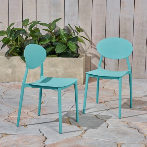 Simplie Fun Contemporary Injection Molded Plastic Outdoor Chairs in Vibrant Hues 1 count Ralphs