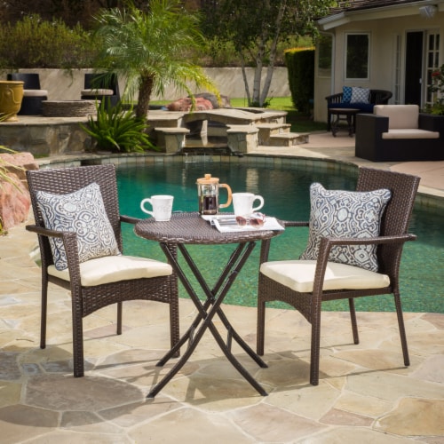 Simplie Fun Water Resistant Foldable Bistro Set with Long Lasting Rattan Finish 1 count Kroger