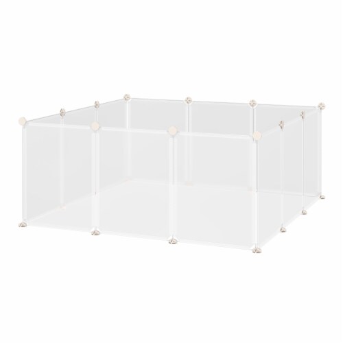 Simplie Fun Versatile 12-Panel Small Animal Playpen with Customizable Layout Perspective: front