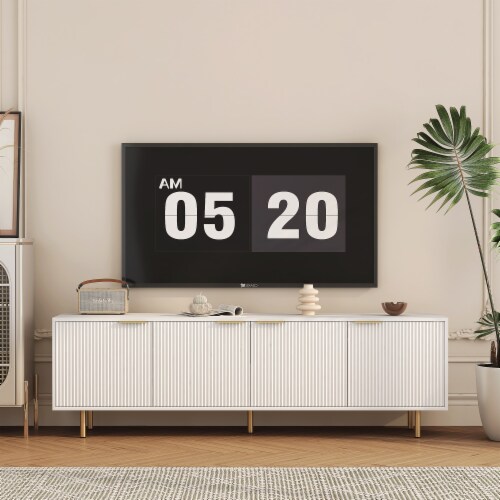 White textured tv unit discount
