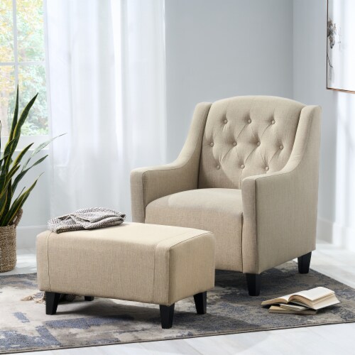 Club chair and ottoman set discount