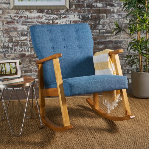 Simplie Fun Mid Century Modern Tufted Waffle Upholstery Rocking Chair 1 count Kroger