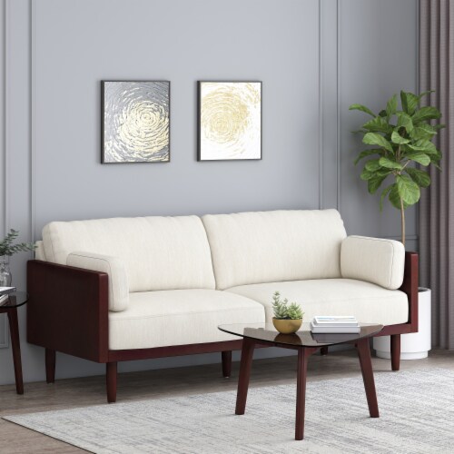 Exposed wood sofa discount