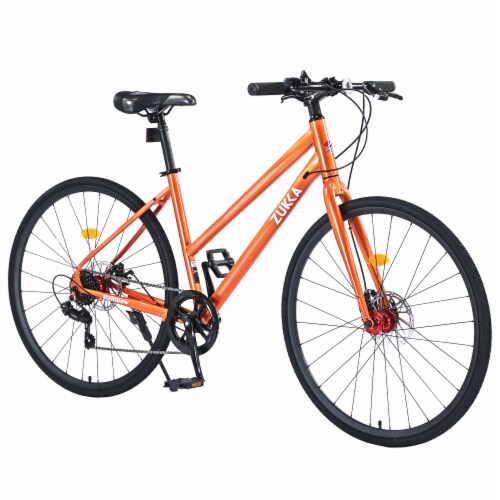 Simplie Fun 7 Speed Hybrid bike Disc Brake 700C Road Bike For men women s City Bicycle 1 count Mariano s