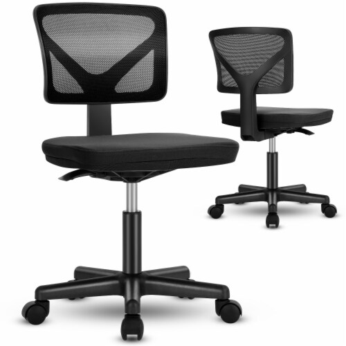 Simplie Fun Armless Desk Chair Small Home Office Chair with Lumbar Support 1 count Fred Meyer