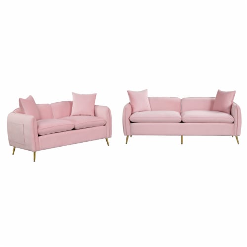 Sofas in Velvet for Home or Office Use Perspective: front