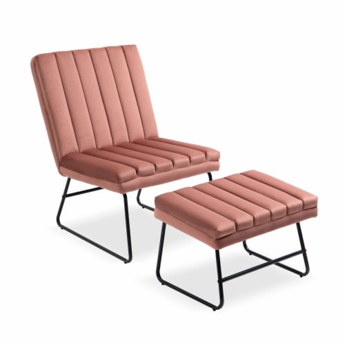 Accent Chairs in Velvet for Home or Office Use Perspective: front