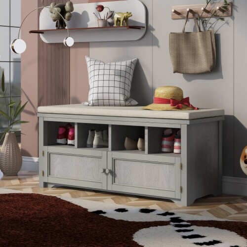 Comfortable shop storage bench