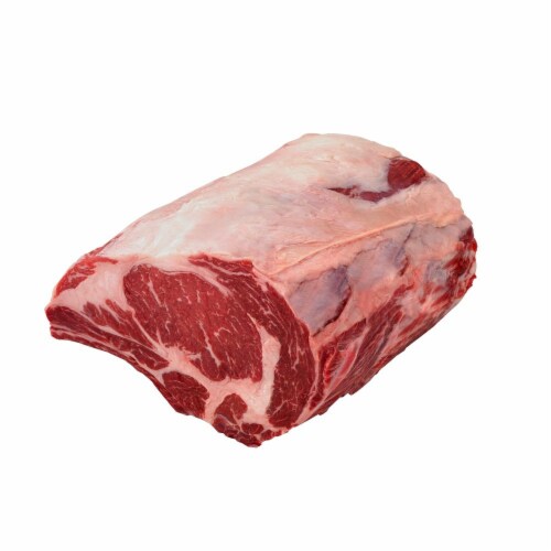 Choice Beef Bone In Rib Roast (3-4 Ribs per Roast) Perspective: front