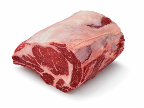 Beef Choice Bone In Rib Roast Cut (1 Roast) Perspective: front