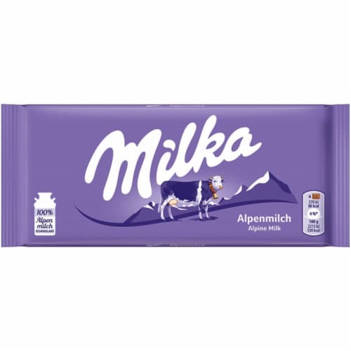 Milka Alpine Milk Chocolate Perspective: front