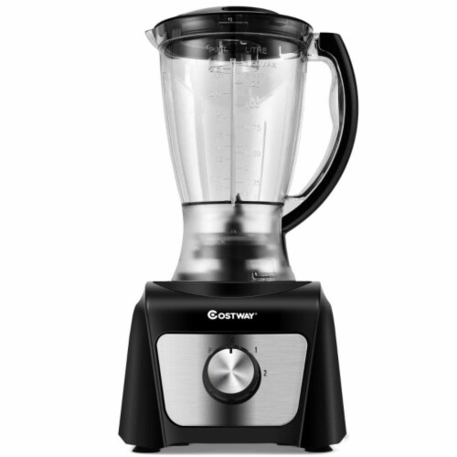 Costway 8 Cup Food Processor 500W Variable Speed Blender Chopper with 3