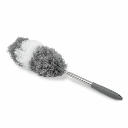 Cook Pro Microfiber Duster with Telescopic Handle White & Gray Perspective: front
