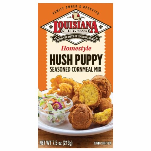 Homestyle Hush Puppy Seasoned Cornmeal Mix 2-Pack Perspective: front