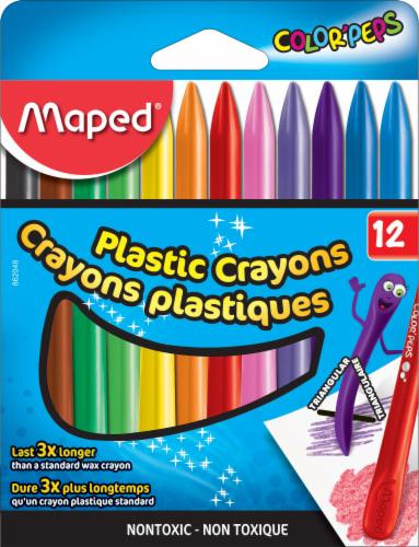 Maped Color'Peps Plasticlean Plastic Crayons Perspective: front