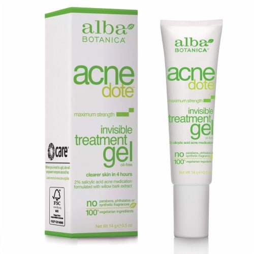 Alba Botanica Acnedote Invisible Treatment Gel 0.5 oz Perspective: front
