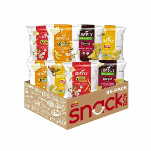 Frito-Lay Simply Brand Snacks Variety Pack, 1 oz Bags, 36 Count, 36 ...