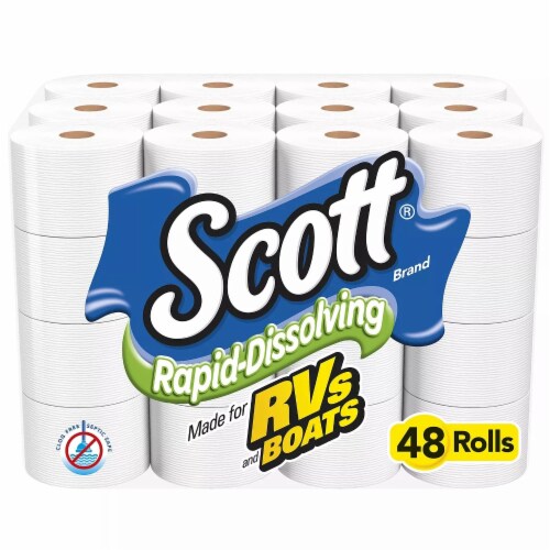 scott rapid dissolving toilet paper 4 rolls pack of 12