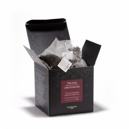 Dammann Freres Quatre Fruits Rouges Black Tea (Pack of 3) Perspective: front