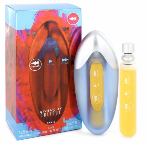 OBLIQUE RWD by Givenchy Two Eau De Toilette Spray Refills 2 3 oz