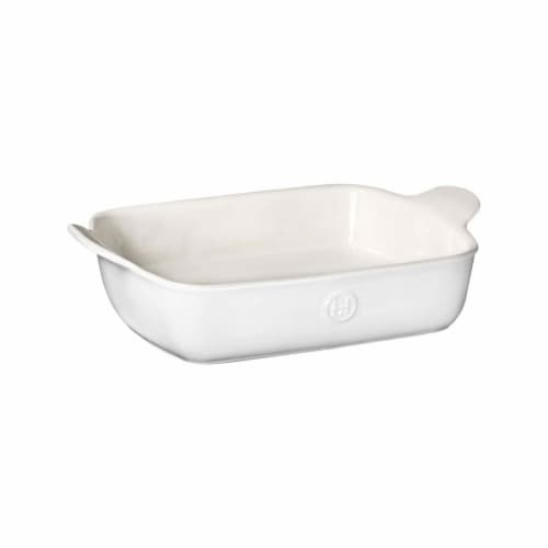 Emile Henry USA Square Modern Classics Ceramic Baking Dish - White Perspective: front