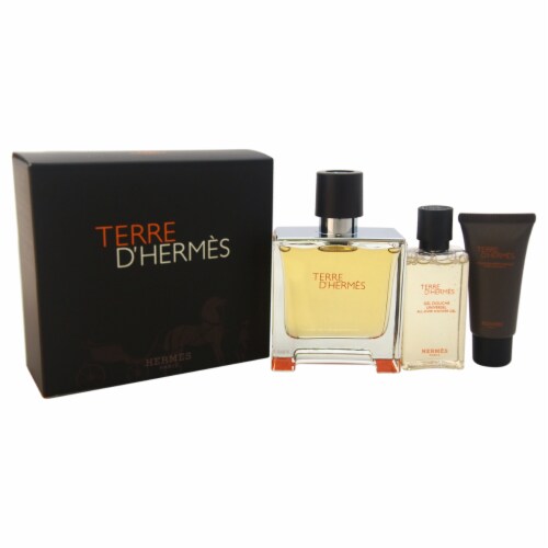 Terre D'Hermes by Hermes for Men - 3 Pc Gift Set 2.5oz Pure