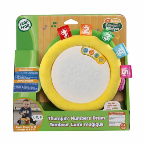 LeapFrog Learn & Groove Thumpin' Numbers Drum - Bilingual English/French Edition Perspective: front