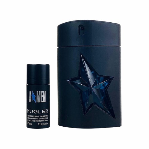 Thierry Mugler Angel Men 2 Pc. Gift Set for Men EDT Refillable SPR