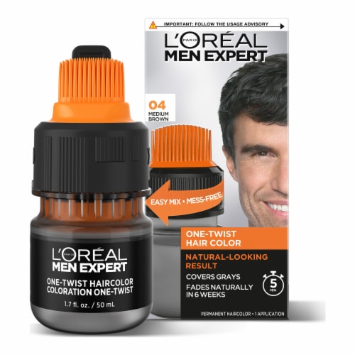 L’Oreal Paris Men Expert 04 Medium Brown Hair Color Perspective: front
