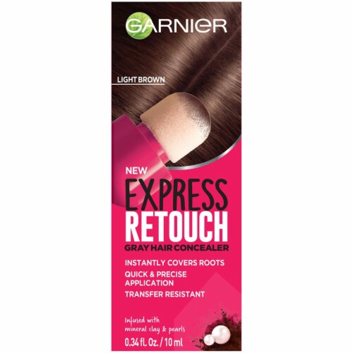 Garnier Express Retouch Light Brown Gray Hair Concealer,  fl oz - Fred  Meyer