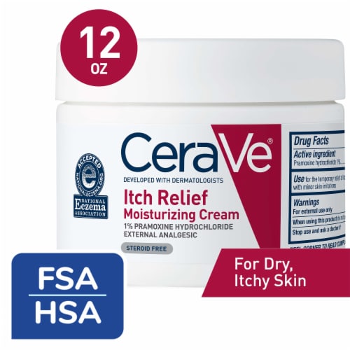 CeraVe Itch Relief Face and Body Moisturizing Cream Perspective: front