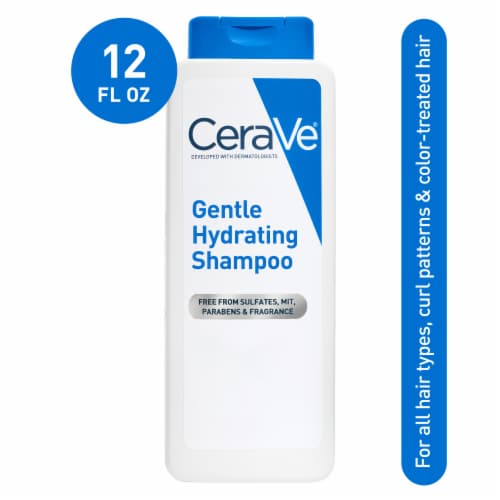 CeraVe Gentle Hydrating Shampoo, Fragrance Paraben & Sulfate Free Shampoo For All Hair Types Perspective: front