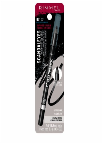 Rimmel Scandaleyes Kohl Kajal Black EyeLiner Perspective: front