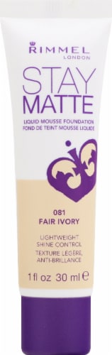 Rimmel Stay Matte 081 Fair Ivory Liquid Mousse Foundation Perspective: front