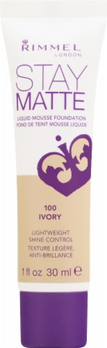 Rimmel Stay Matte Liquid Mousse Foundation - 100 Ivory Perspective: front