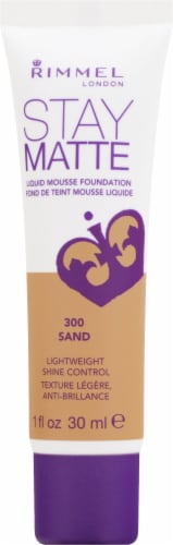 Rimmel Stay Matte 300 Sand Liquid Mousse Foundation Perspective: front