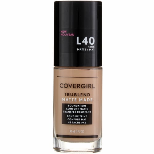 CoverGirl L40 Classic Ivory TruBlend Matte Made Liquid Foundation Perspective: front