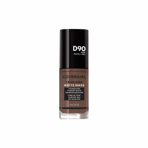 CoverGirl TruBlend Matte Made D90 Espresso Liquid Foundation Perspective: front